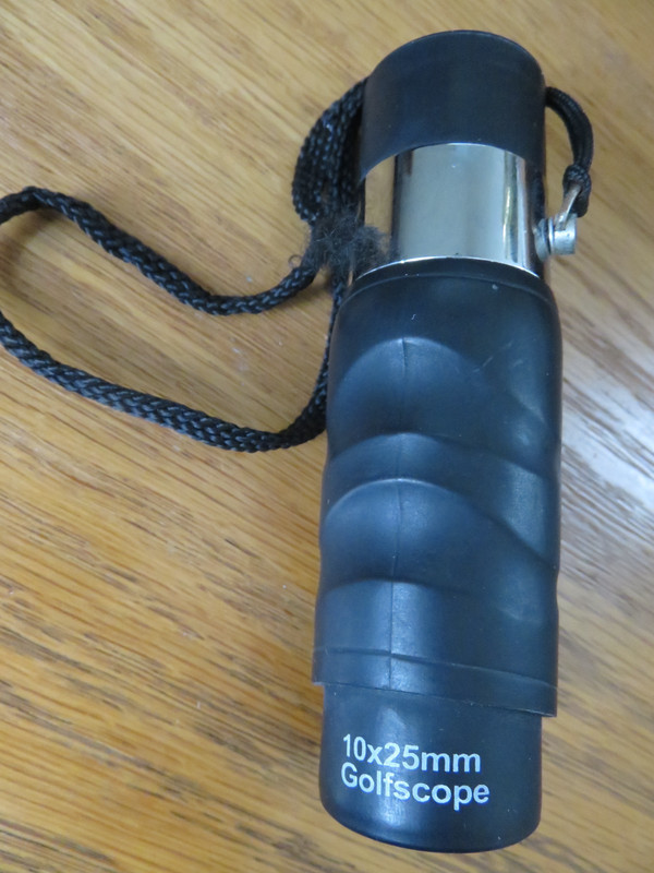 Golf Scope Rangefinder 10x25mm. Excellent to find the hole in one.