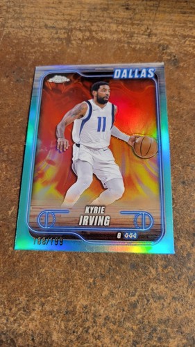 2024-25 Topps Chrome Basketball Teal Refractor 188/199 Kyrie Irving #117