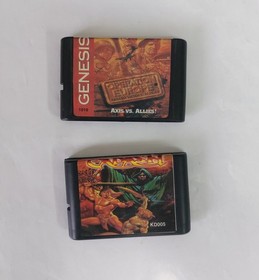 Vintage cartridges from 90's for sega mega drive pal region, lot of 12