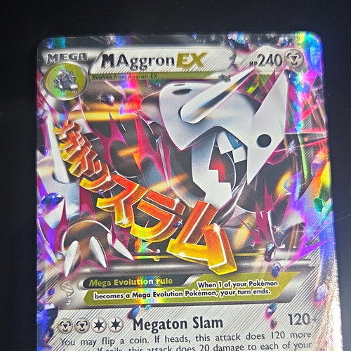Pokemon TCG M Aggron EX 94/160 XY Primal Clash Ultra Rare Full Art Holo