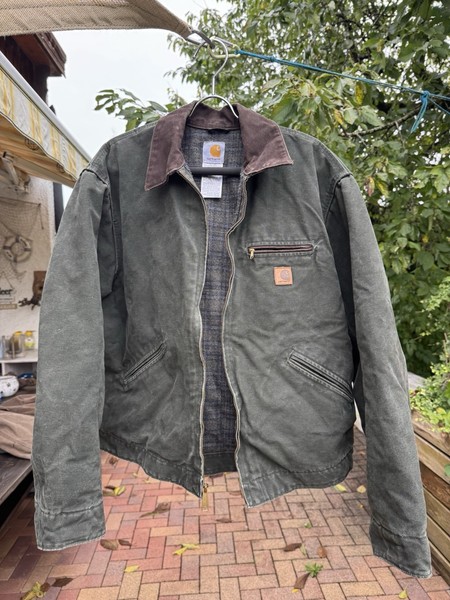 Carhartt J97 MOS Detroit Jacket XL Mens Green Blanket Lined Duck Vintage Y2K 90s
