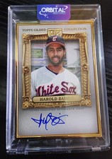 2024 Topps Gilded Gold Framed Hall Of Fame Auto #HAFA-HB HAROLD BAINES /99