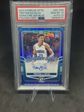 2025 Optic Signature Series Tristan da Silva #SS-TDS Blue RC /25 PSA 10 POP 1🔥