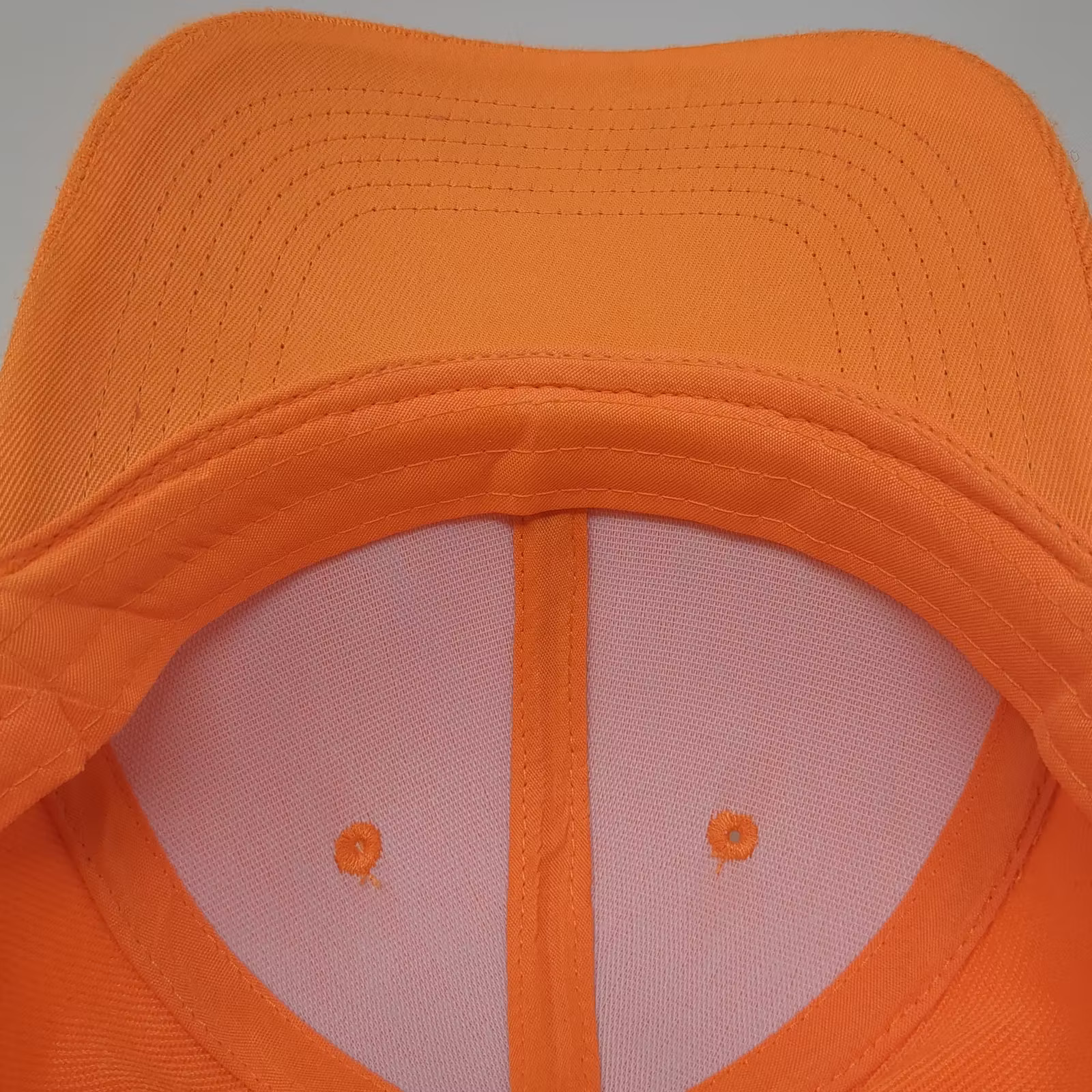 Orange Baseball Cap Hat Adjustable Strapback Plai… - image 8