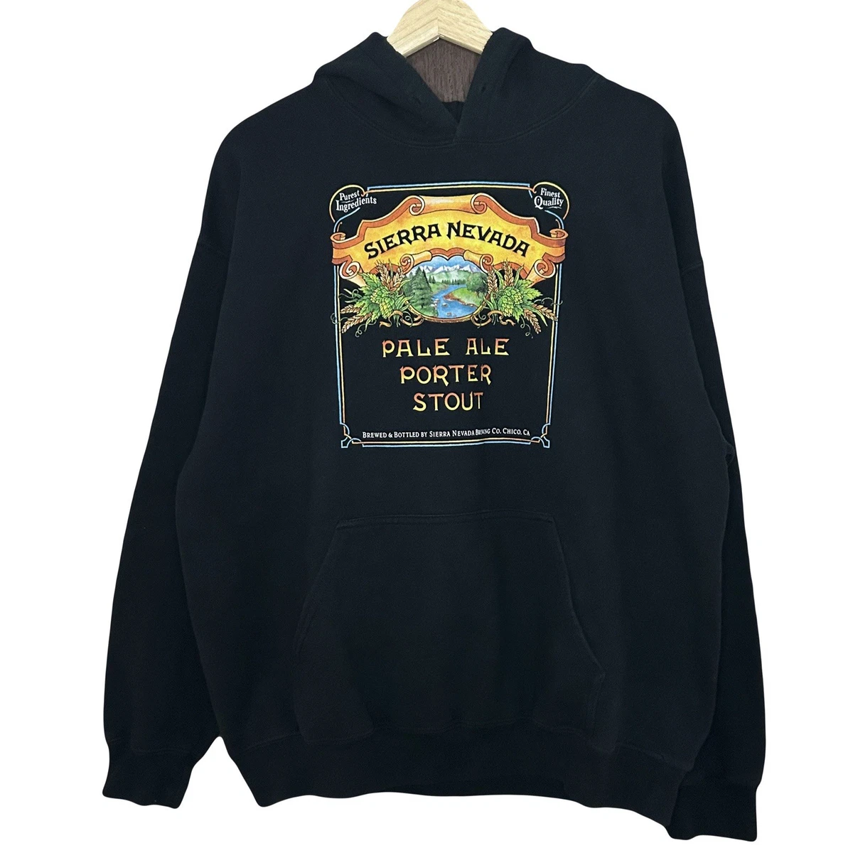 Sweat Hoodie Vintage Brazzers Gildan Noir – Logo Brodé, Taille L, État 8.5/10