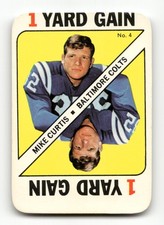 Mike Curtis 1971 Topps #4 Game Inserts Baltimore Colts NFL