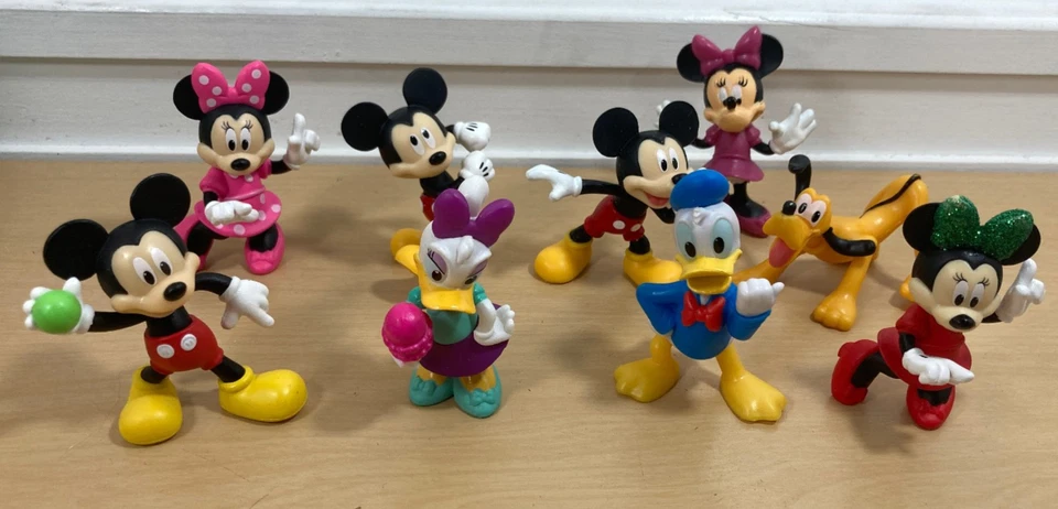 2-дюймовые фигурки Disney Junior Mickey Mouse Donald Minnie Daisy Pluto 9 начинок для торта - Изображение 3 из 4