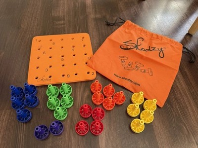 Skoolzy Toddler Peg Board With Foam Board, Bag & 26 Pegs