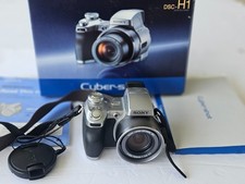 Retro Sony Cyber-shot DSC-H1 5.1MP Digital Camera Silver In Box