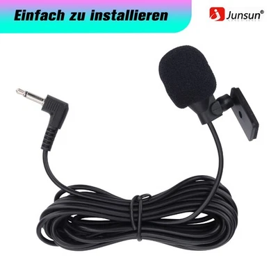JUNSUN Mikrofon für Autoradio Freisprechen BT Mikro 3,5mm Jack Kenwood JVC Alpine usw
