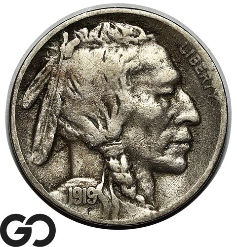 1919-D Buffalo Nickel, Better Date Denver Issue