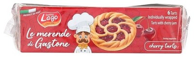 Gastone Lago Crostatine Cherry Jam Tarts 1.41 Ounce - 6 Count Per Pack (Cherry)