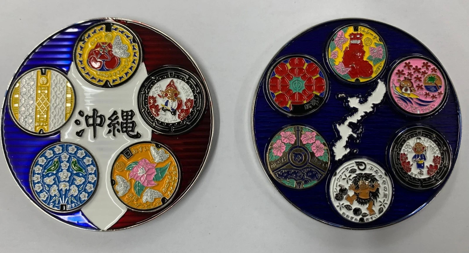 Okinawa Japan Manhole Street Art Challenge Coin History Collectors Japan Shuri