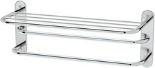 Gatco 1534 10-1/2-Inch by 26-1/2-Inch Towel Rack, Chrome 26.30 Inch,