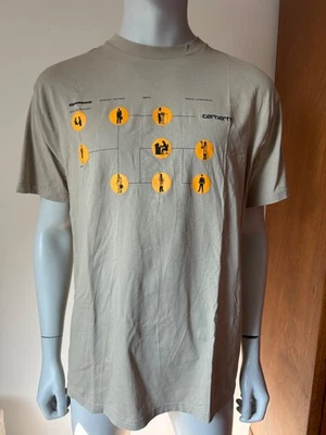 T-shirt beige Carhartt X DJ Medhi beige taille L Ed Banger Espionnage - Photo 1/4