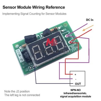 Counter Module Power-ON / Trigger 3-Bit Accumulator 0.36in Digital Tube Display 