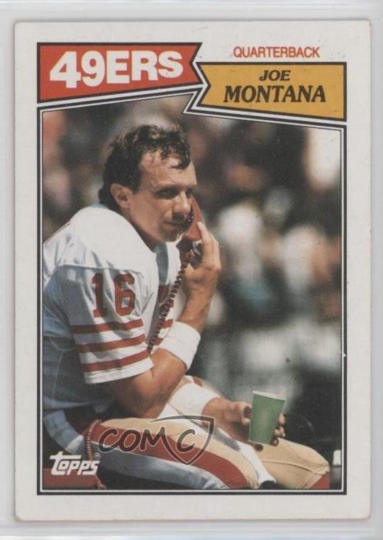 1987 Topps Joe Montana #112 HOF 0d22
