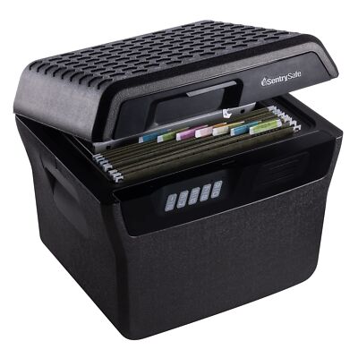 SentrySafe Gray Waterproof Fireproof Safe with Keypad 14.1 x 16.6 x 13.8 Inches