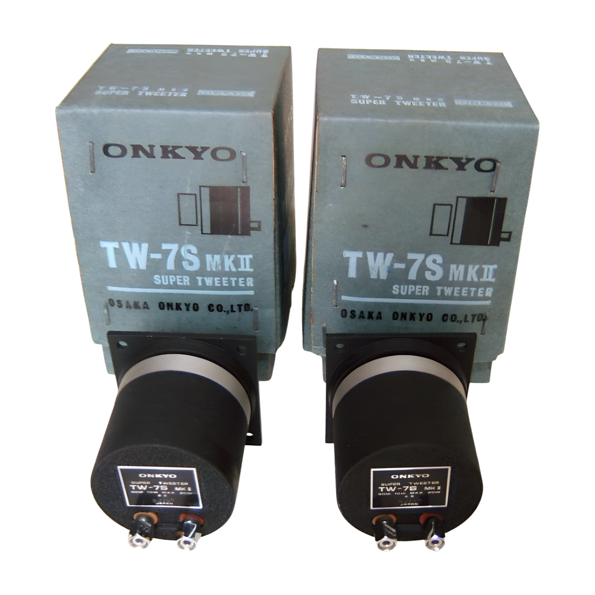 ONKYO TW-7S MKII Horn Type Super Tweeter Pair Set Vintage ONKYO TW-7S MKII Horn Type Super Tweeter Pair Set Vintage