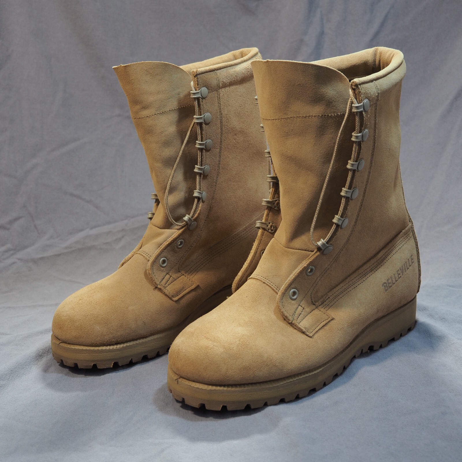Belleville Mens 8.5 Tan Hot Weather Combat Boots Military Vibram USA Made-image
