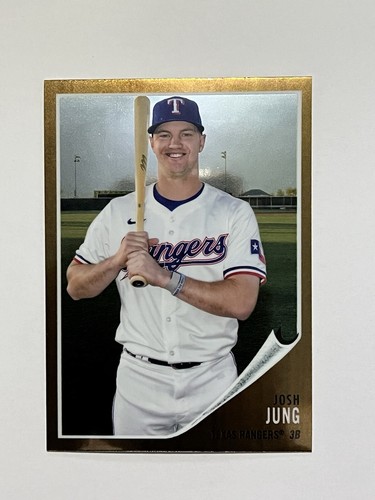 2024 Topps Chrome Lids Mitchell & Ness Josh Jung Gold #15 Rangers SP
