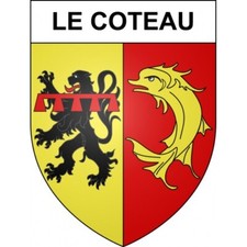 Le Coteau 42 ville sticker blason écusson autocollant adhésif