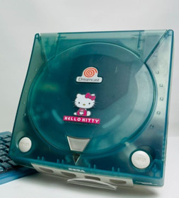 Dreamcast HKT-3000 Hello Kitty Blue Console Adapter Keyboard Cables NTSC-J SEGA