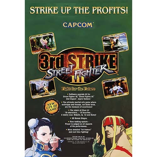 Street Fighter III 3rd Strike High Quality Poster 4x6 8.5x11