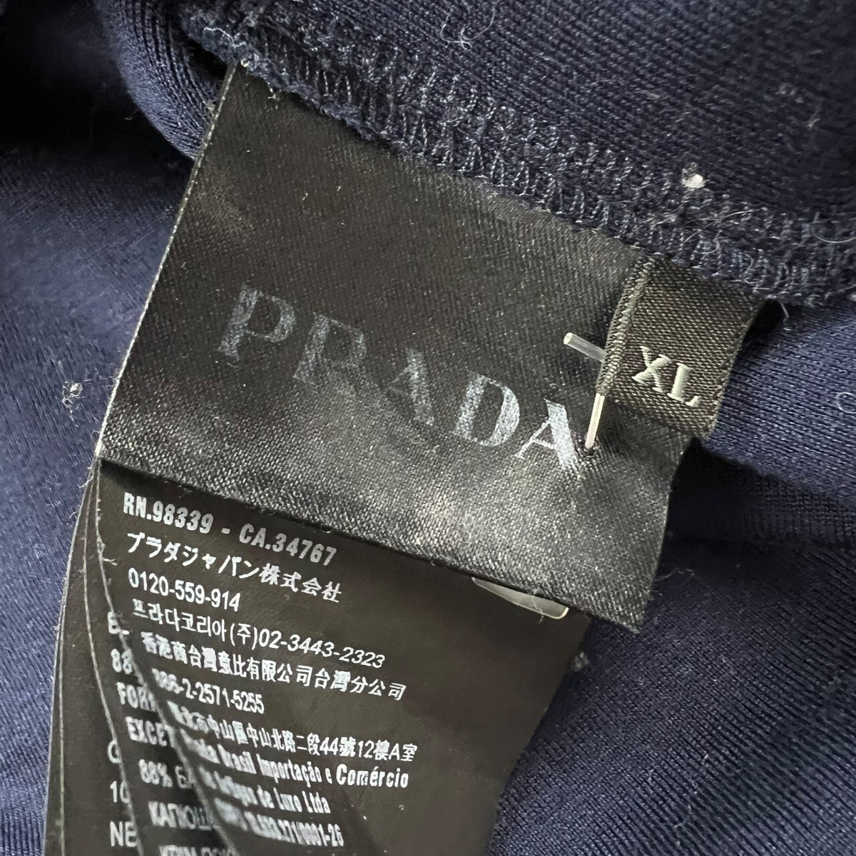 Prada Navy Hoodie | eBay