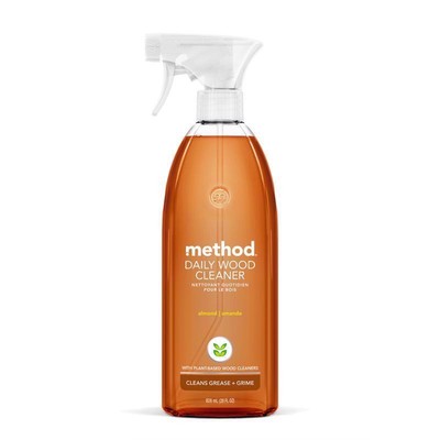 Method 1182 Almond Daily Wood Cleaner Liquid Bottle 28 oz. (Pack of 8)