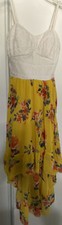 AUW size M  Juniors Hi Low Dress multicolored