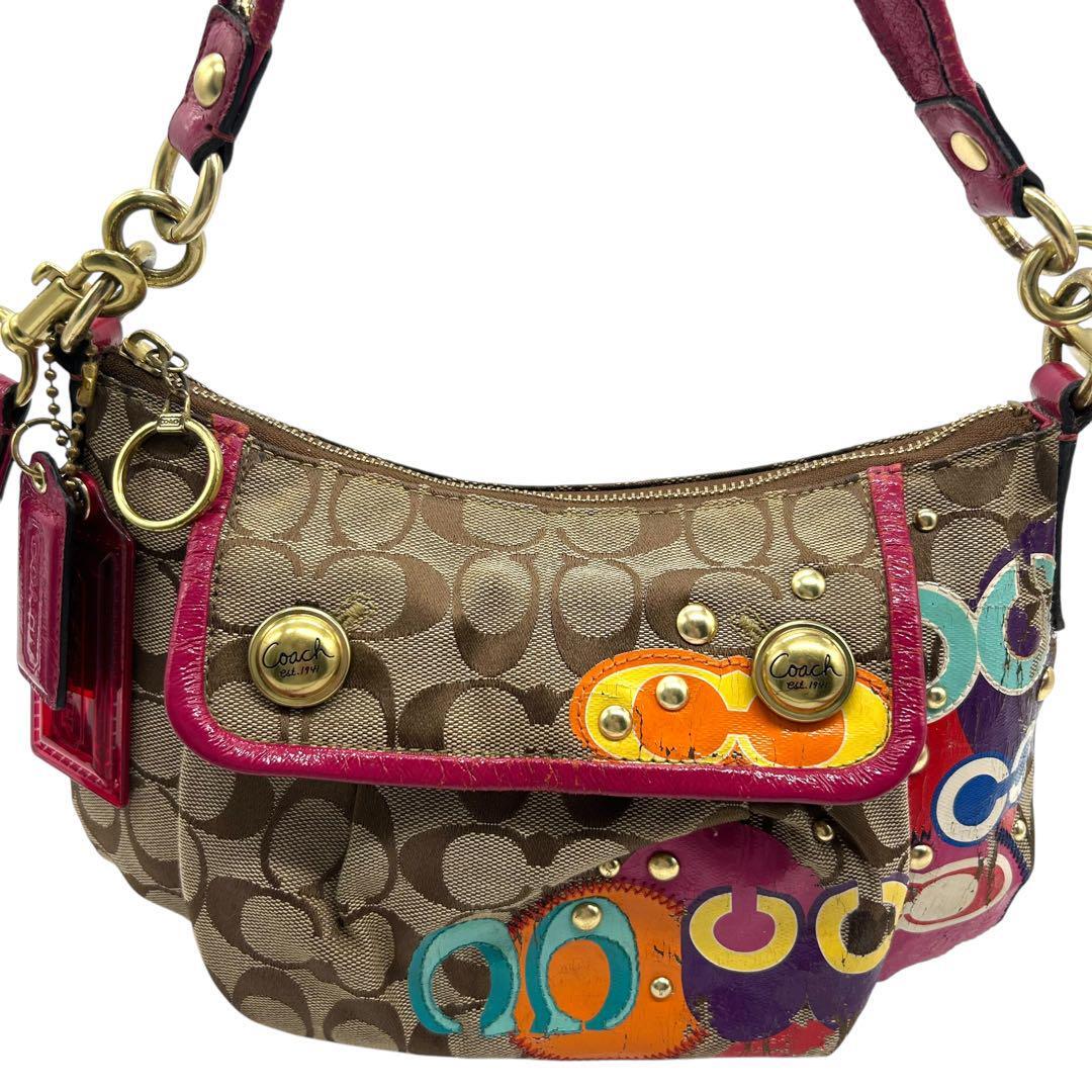 Coach Shoulder Bag 2Way Gold Hardware Multicolor | eBay