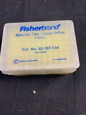 FISHERBRAND 1-200uL Yellow Specialty Large Orifice Pipette Tips Sterile 96/Pack