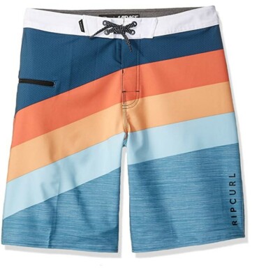 Rip Curl Kids React Board Shorts 18'' Length Navy Size 23 2558