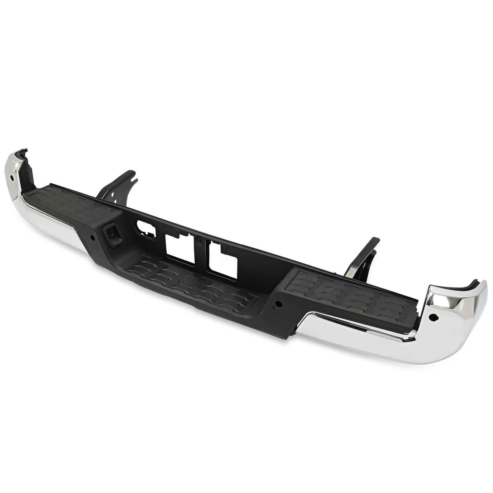 Chrome Rear Step Bumper w/Parking Aid Sensor Holes For Toyota