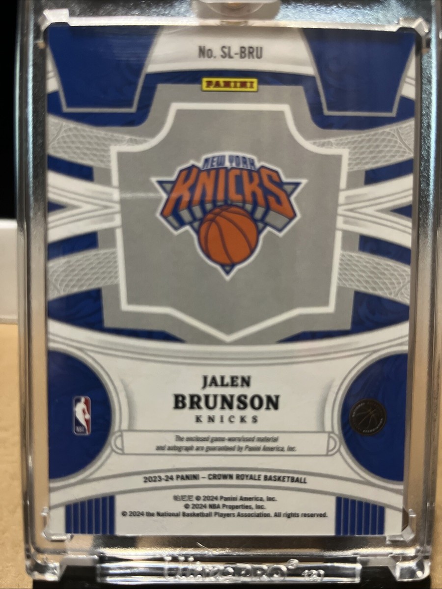 フ*ル様 Bronson Symbol 4700 ブロンソン 2023-24 Panini Crown Royale Jalen Brunson Silhouettes | eBay