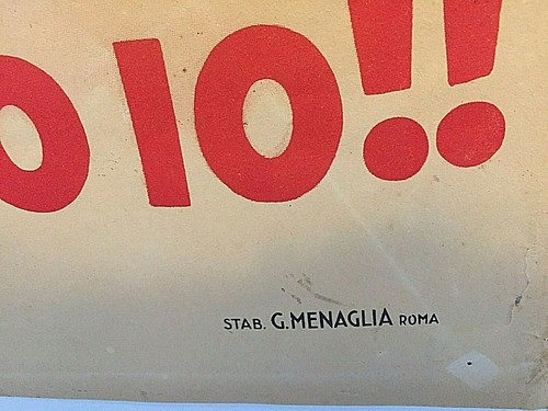 VERY RARE ORIGINAL "WHEN'S YOUR BIRTHDAY?" 1ST POST-WW2 RELEASE ITALIAN POSTER!! - Picture 8 of 10