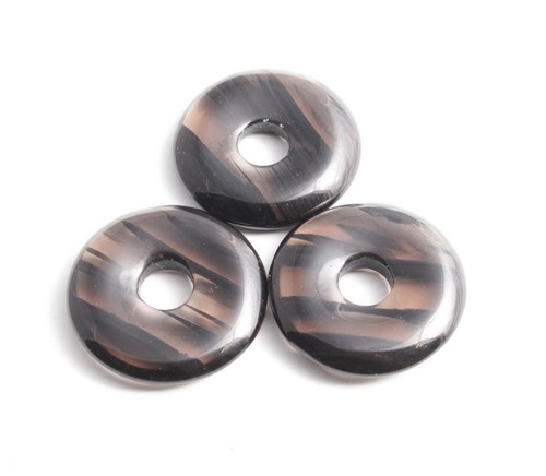 Edelstein Donuts A-L 20 30 40 50 mm für Lederband Kette Pi Scheibe Steinschatz - Bild 247 von 273