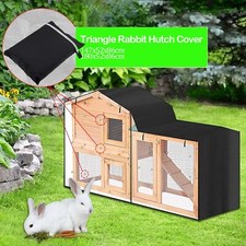 Triangle Rabbit Cover Guinea Pig Animal Hutch Cover Dust Pet House Bunny Cage 