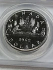1962 Canada $1 Silver Coin Proof Like Graded MS 66 by ANACS