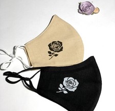 Combo 100 Linen Face Mask-better Breathing-Face Mask with Print-Valentine Mask