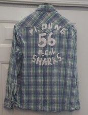 TRUE RELIGION JOEY "Pl. DUNE 56 No Cal" MEN'S PLAID COTTON LS SHIRT SIZE L