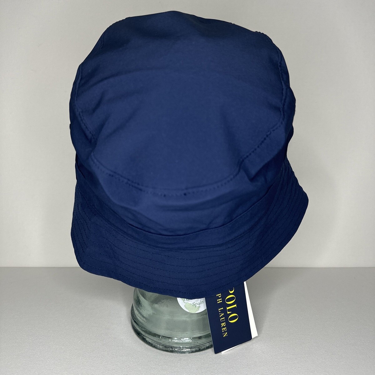 ポロバイラルフローレン バケットハット L/XL グレー/ネイビー Polo Ralph Lauren Navy Classics Bucket Hat L/XL Performance