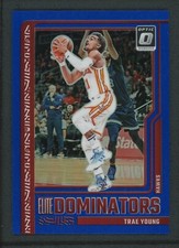 2023-24 TRAE YOUNG 29/49 PANINI DONRUSS OPTIC BLUE ELITE DOMINATORS