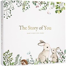 Keepsake Memory Book for Baby Boy or Girl Timeless First 5 Year Baby Book A M...