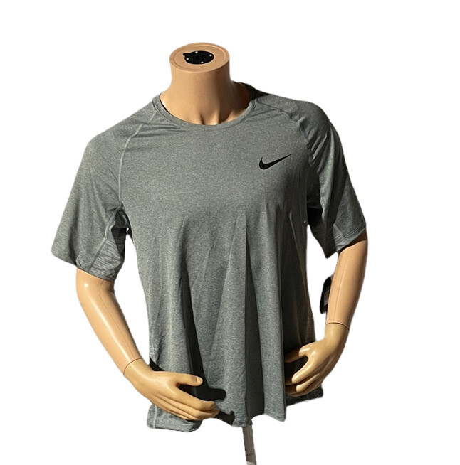 Мужская тренировочная футболка Nike Pro с коротким рукавом серого цвета DQ6208-084 Slim Fit NWT XL 5290₽