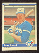 Barry Bonnell 1984 MLB Toronto Blue Jays Outfielder Baseball Card Fleer #149