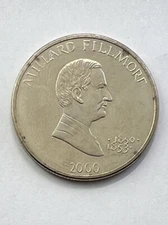 2000 Republic of Liberia $5 Millard Fillmore Commemorative Issue Coin