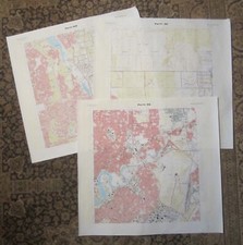 Three Vintage Topographic Maps -- PERTH, Western Australia -- 1:25,000 Scale