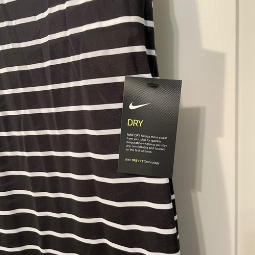 Women's Nike Dri-Fit Black White Tank Top with Bra Size M NWT - Picture 2 of 5